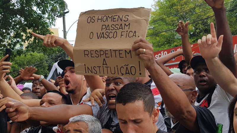 Protesto em São Januário